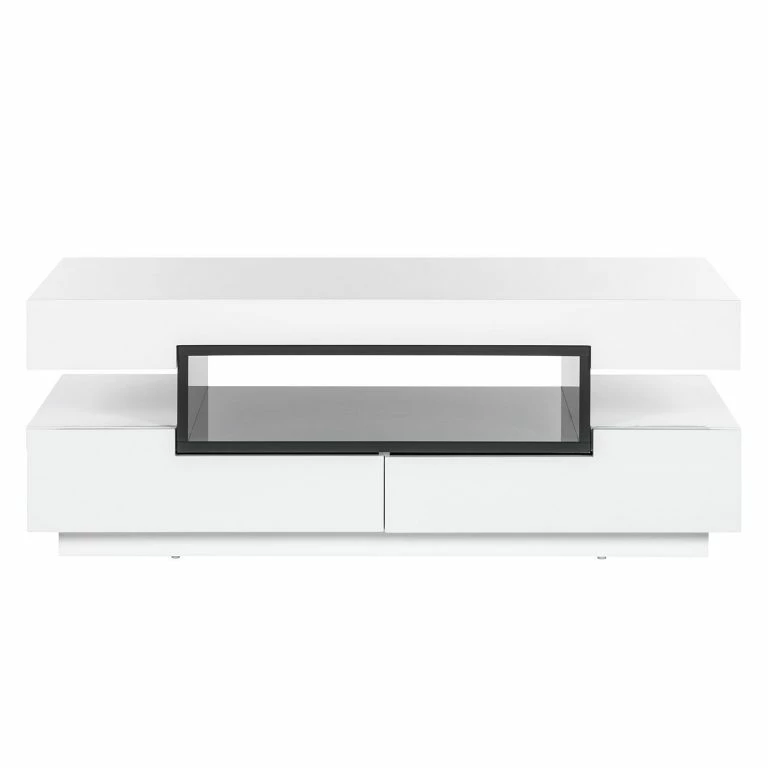 Loftscape Fredriks Table Basse Anna – Blanc Brillanc / Gris Foncé