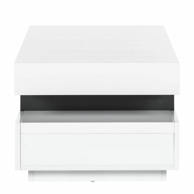 Loftscape Fredriks Table Basse Anna – Blanc Brillanc / Gris Foncé