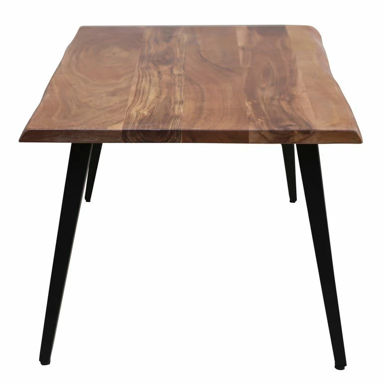 Loftscape Fredriks Table Basse Berapi – Acacia Massif / Métal – Acacia / Noir