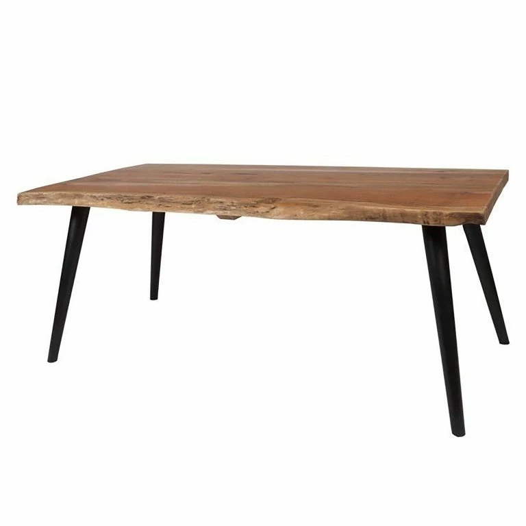Loftscape Fredriks Table Basse Berapi – Acacia Massif / Métal – Acacia / Noir