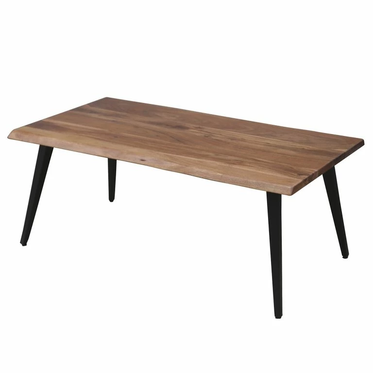 loftscape Fredriks Table basse Berapi – Acacia massif / Métal – Acacia / Noir