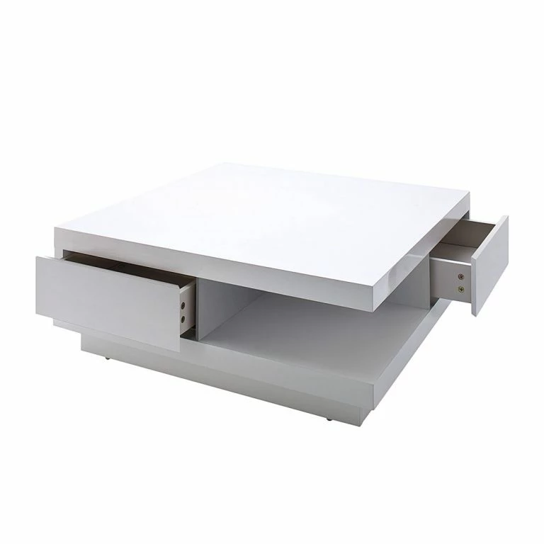 Loftscape Fredriks Table Basse Hilja – Blanc Brillant