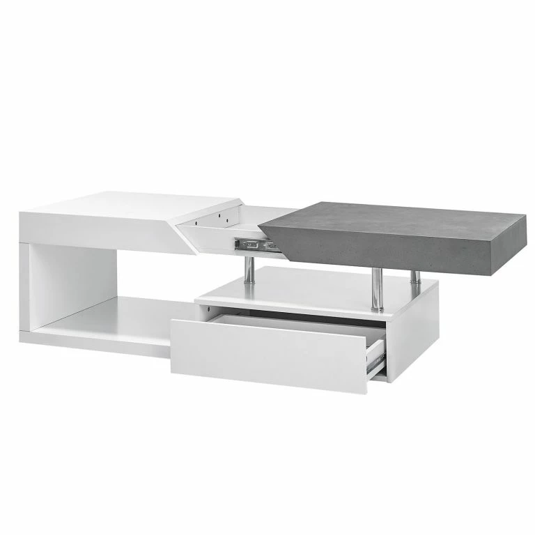 Loftscape Fredriks Table Basse Smithers – Blanc / Imitation Béton