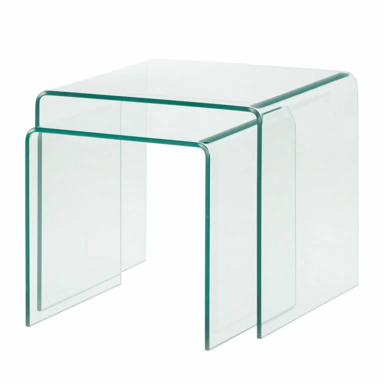 loftscape Fredriks Table d’appoint gigogne Drap – Verre