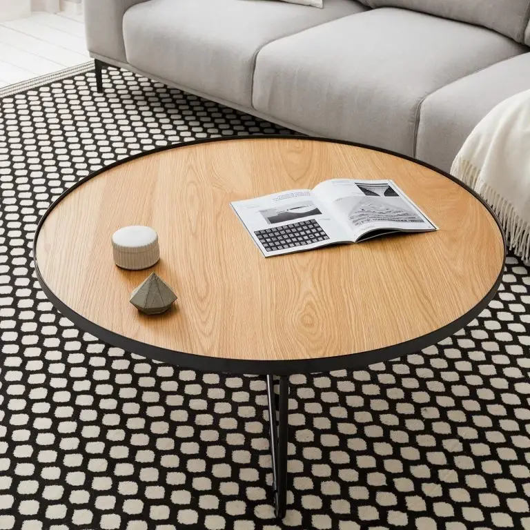 Loftscape Fredriks Tables Basses Permet (2 éléments) – Placage En Bois Véritable – Chêne / Noir