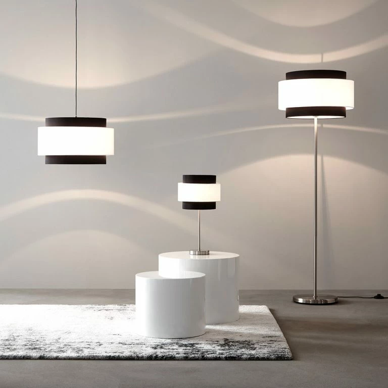 Loftscape Fredriks Tables D’appoint Circle (2 éléments) – Lave Brillant – Blanc Brillant