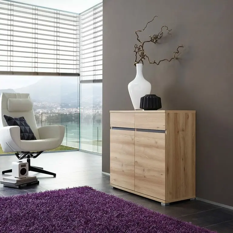 Loftscape Germania Buffet Lissabon – Imitation Hêtre / Anthracite