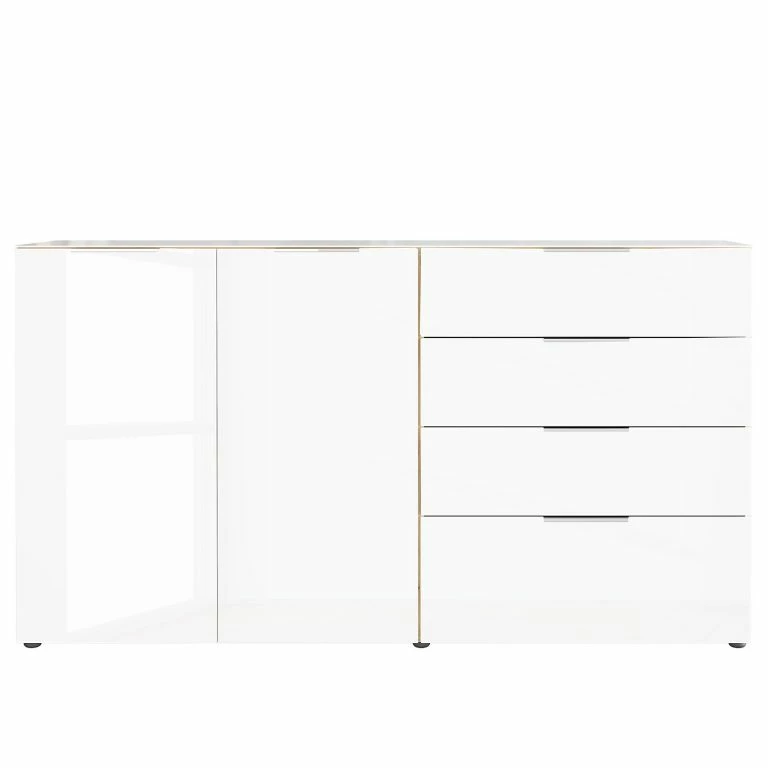Loftscape Germania Buffet Oakland II – Blanc / Imitation Chêne De Navarre
