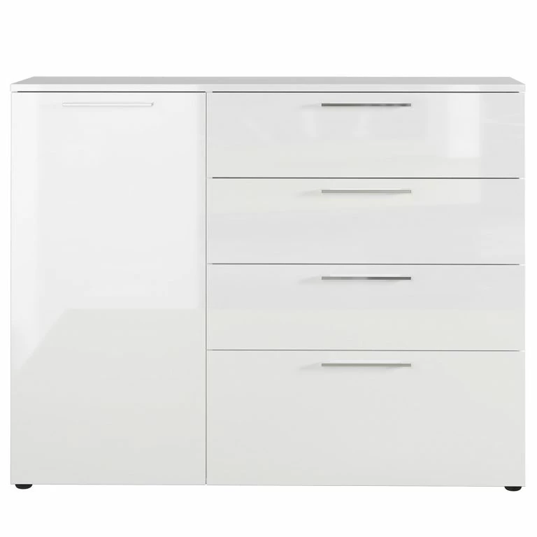 Loftscape Germania Buffet Sunnyvale – Blanc Brillant – Largeur : 135 Cm