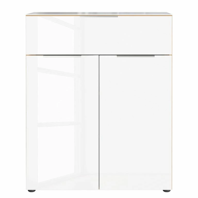 Loftscape Germania Commode Oakland II – Blanc / Imitation Chêne De Navarre