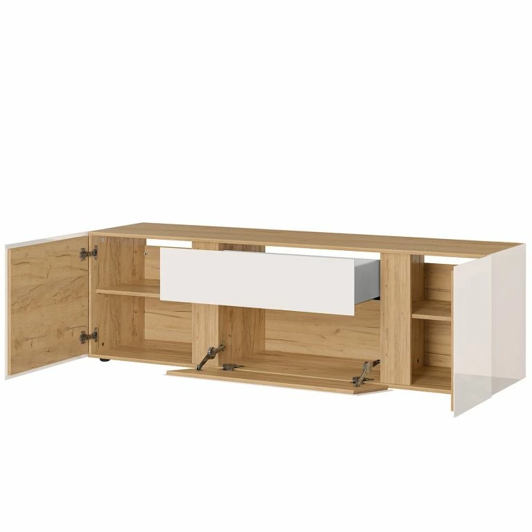 Loftscape Germania Meuble TV Mesa II – Cachemire / Imitation Chêne