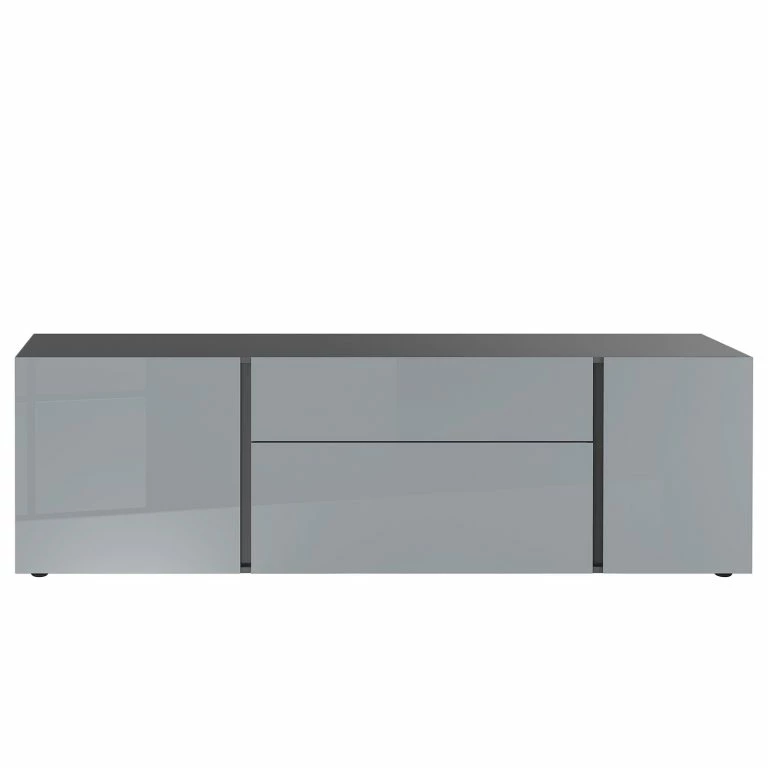 Loftscape Germania Meuble TV Mesa II – Gris Argenté / Graphite