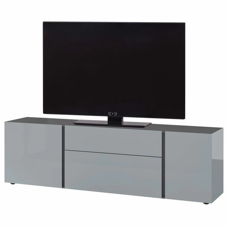 loftscape Germania Meuble TV Mesa II – Gris argenté / Graphite