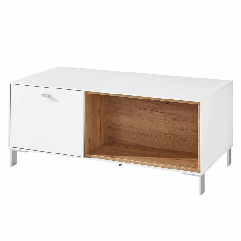 Loftscape Germania Table Basse Design2 – Blanc / Imitation Chêne De Navarre