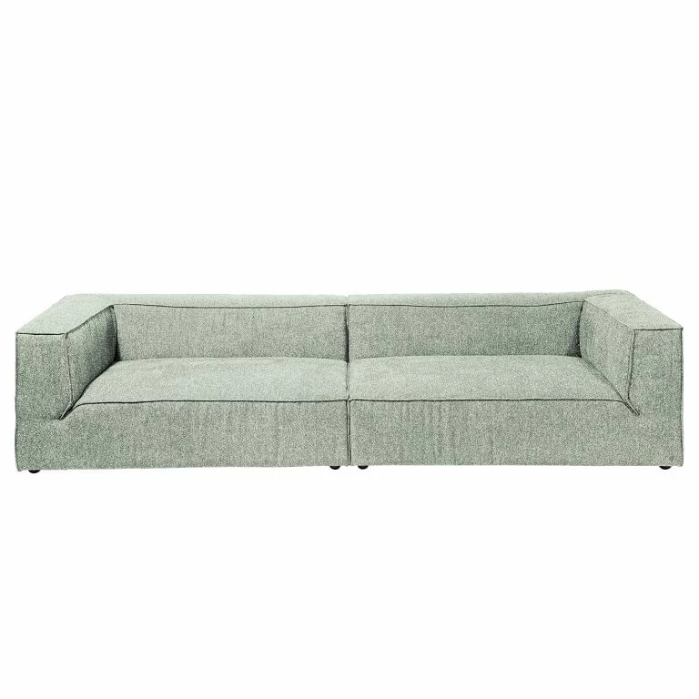 loftscape Grand canapé Sheerwood – Tissu Chenille TSE: 606 spearmint – Largeur : 300 cm – Sans coussin