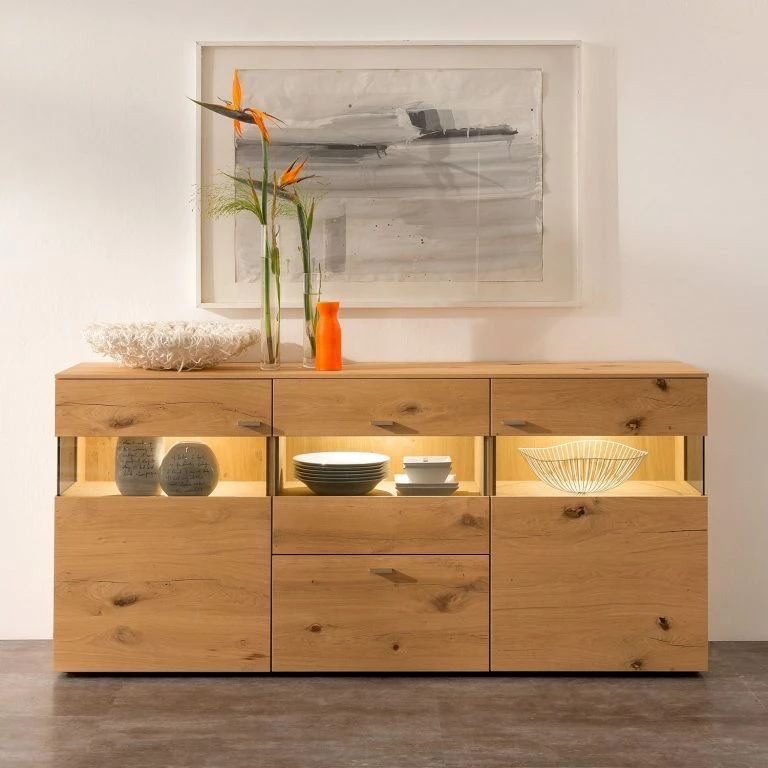 Loftscape GWINNER Buffet Anzio II – Planches De Chêne