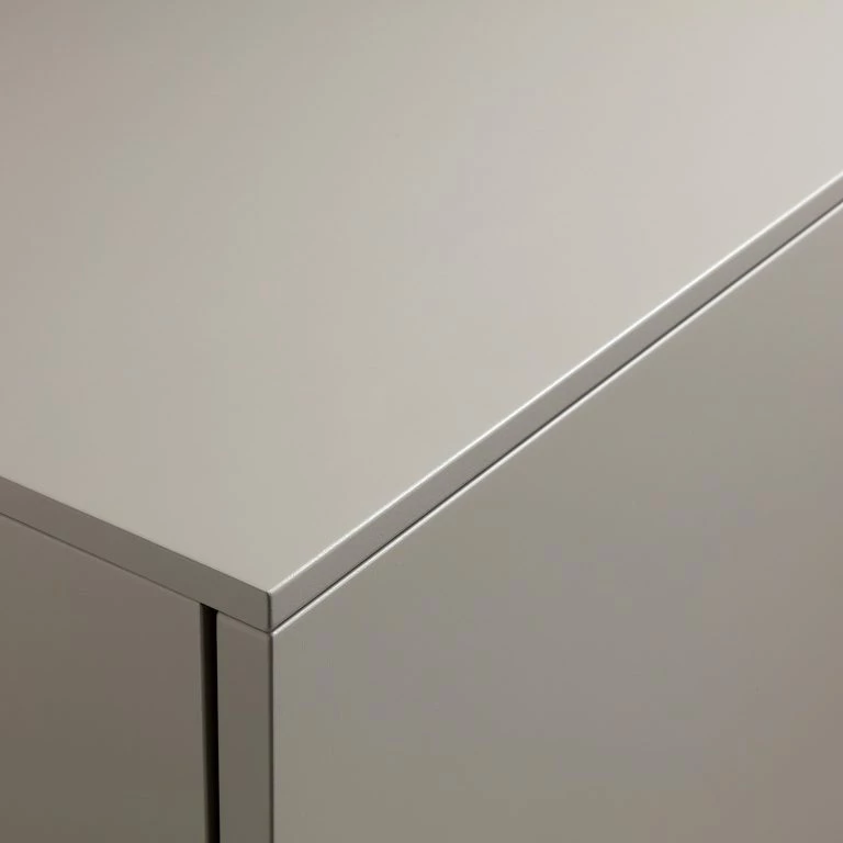 Loftscape GWINNER Buffet Misano – Gris Sahara / Poutres En Chêne – Avec éclairage