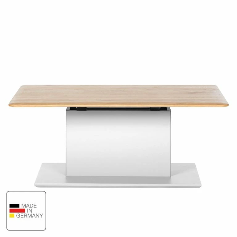 Loftscape GWINNER Table Basse Solano – Chêne Noueux / Blanc – Réglable En Hauteur