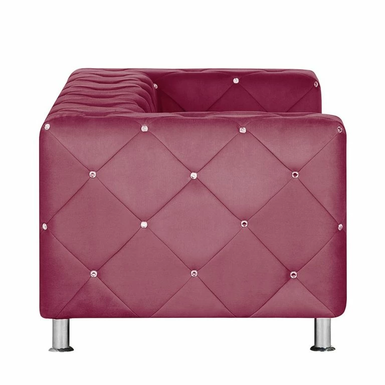 Loftscape Home Design Canapé Carlotta (2 Places) – Microfibre Bordeaux