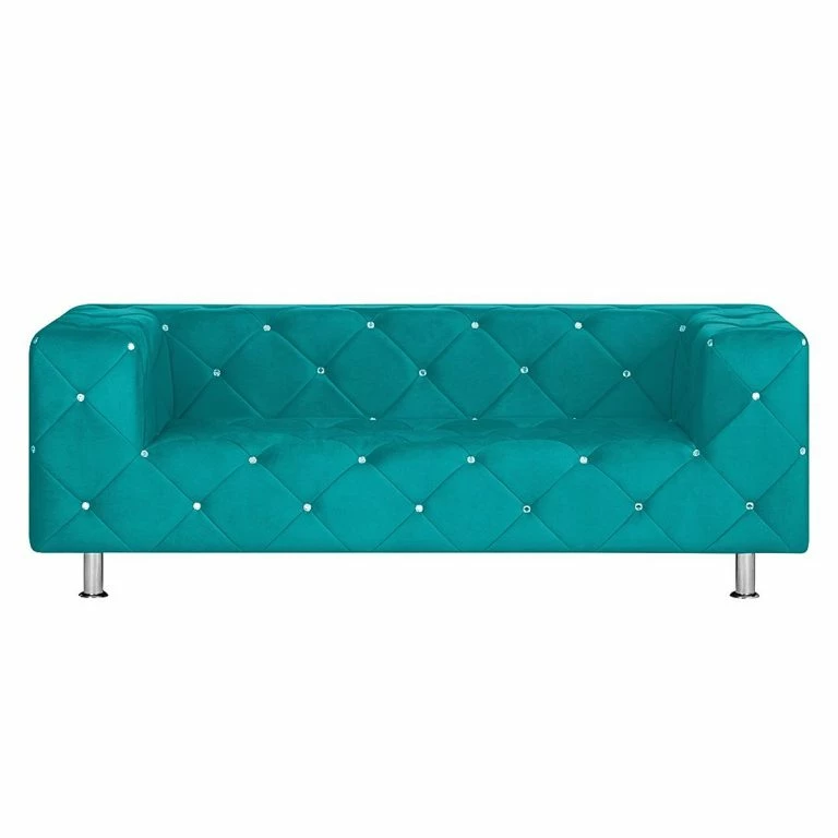 Loftscape Home Design Canapé Carlotta (2 Places) – Microfibre Turquoise