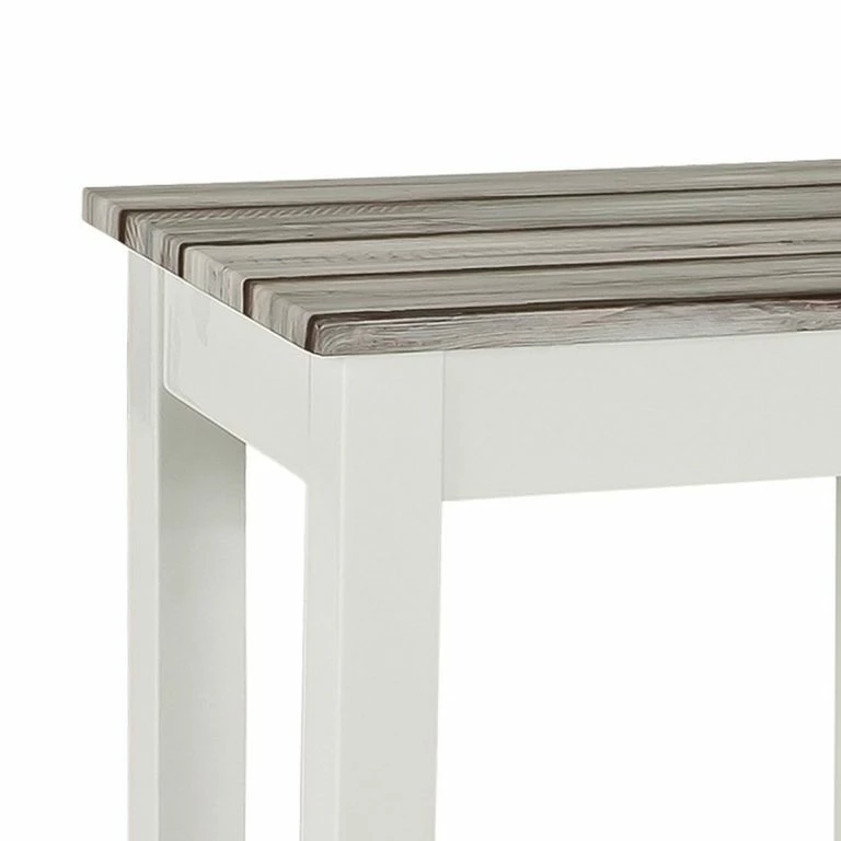 Loftscape Home Design Console Gironde – Blanc Brillant / Imitation Pin