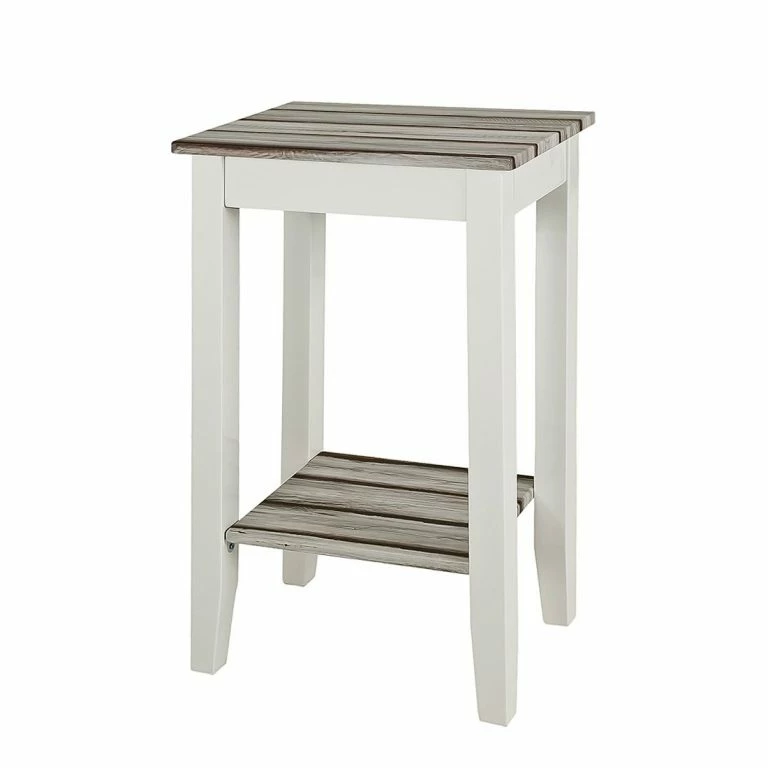 loftscape Home Design Console Gironde – Blanc brillant / Imitation pin