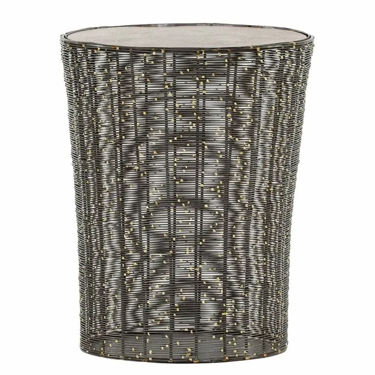 loftscape Jack & Alice Bout de canapé Crossett II – Aluminium / Fer / Laiton vieilli / Noir