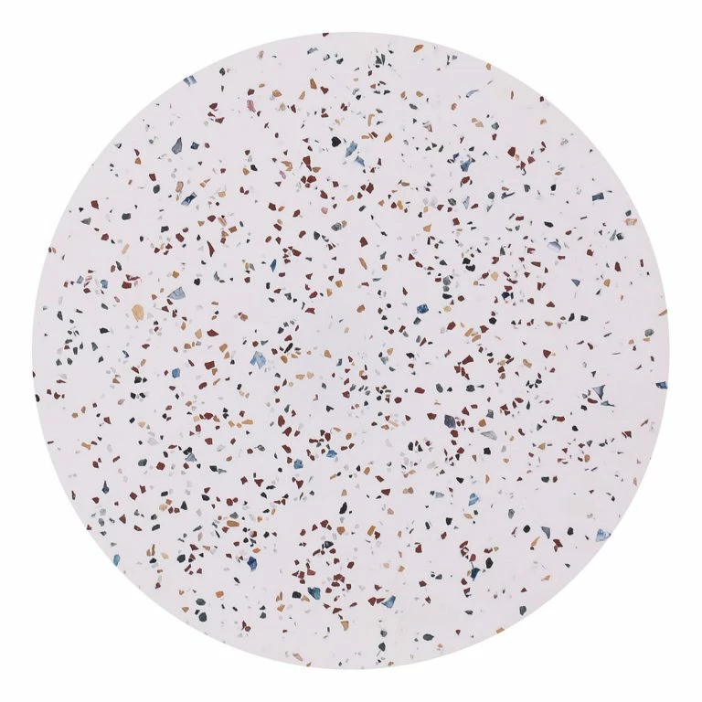 Loftscape Jack & Alice Bout De Canapé Juki – Granito / Métal – Multicolore / Doré