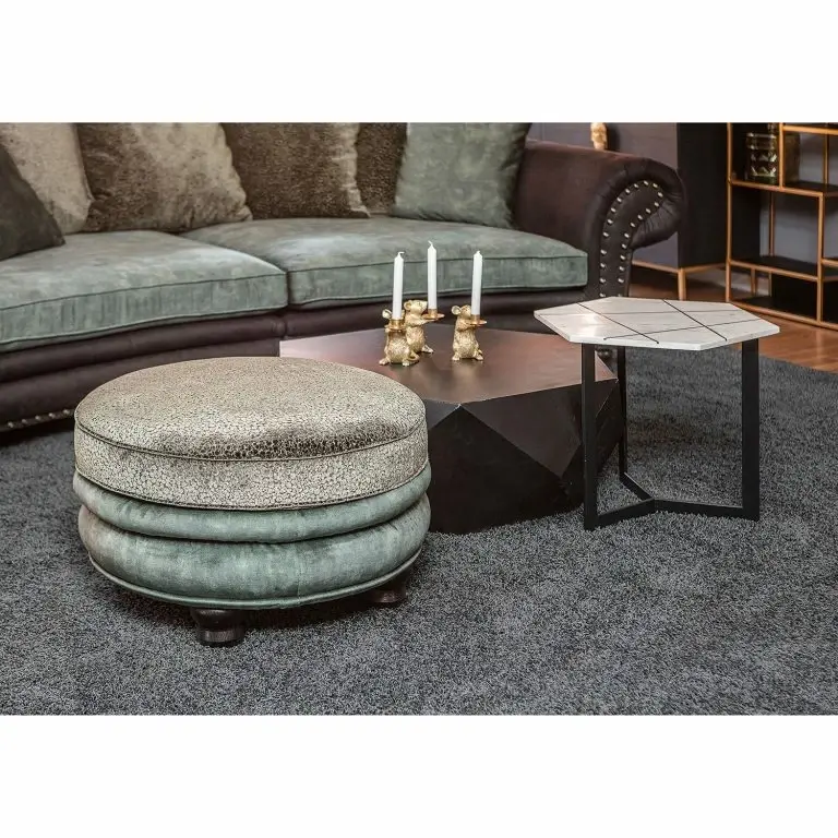 Loftscape Jack & Alice Bout De Canapé Suso – Marbre / Métal – Marbre Blanc / Noir