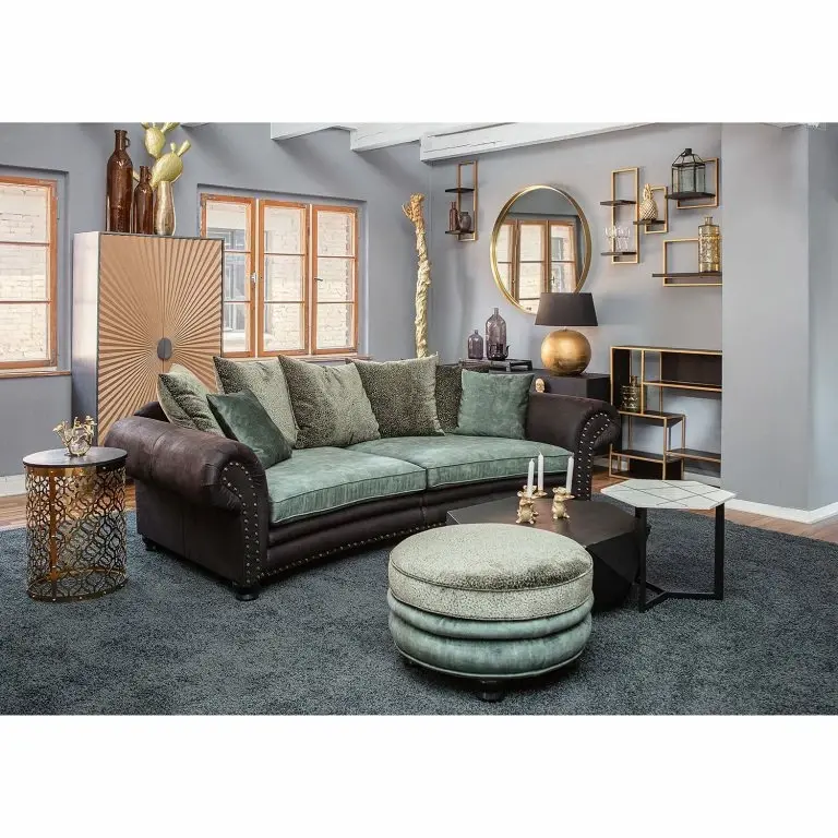 Loftscape Jack & Alice Bout De Canapé Suso – Marbre / Métal – Marbre Blanc / Noir