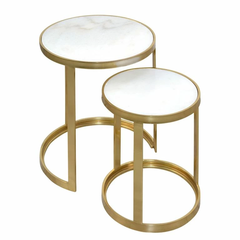 Loftscape Jack & Alice Bouts De Canapé Bovell (2 éléments) – Doré