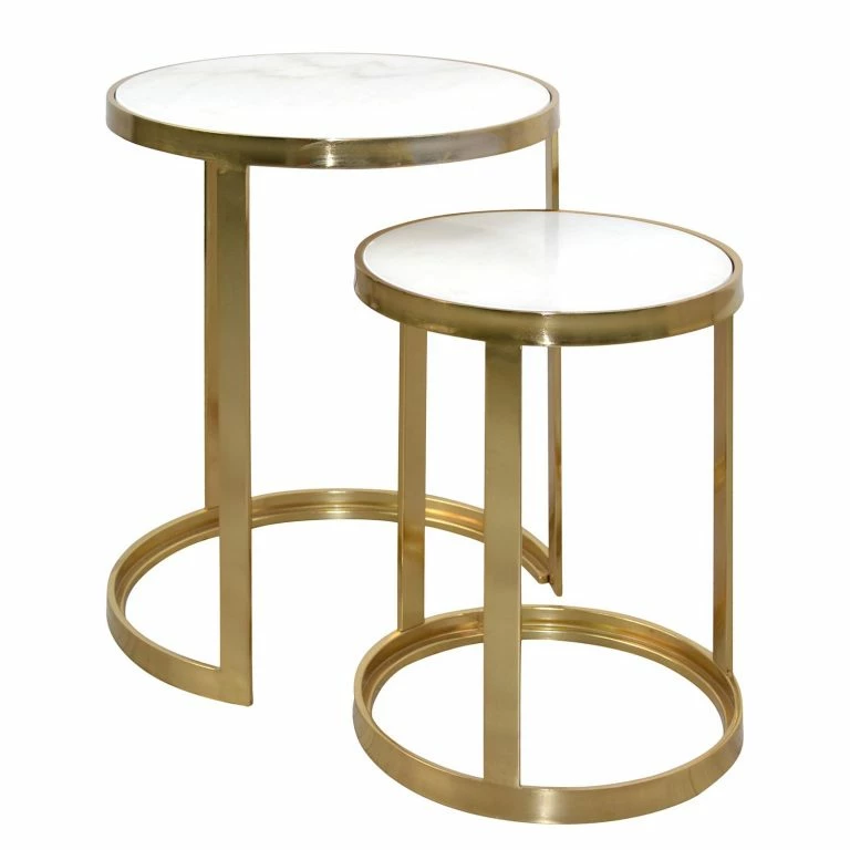 Loftscape Jack & Alice Bouts De Canapé Bovell (2 éléments) – Doré