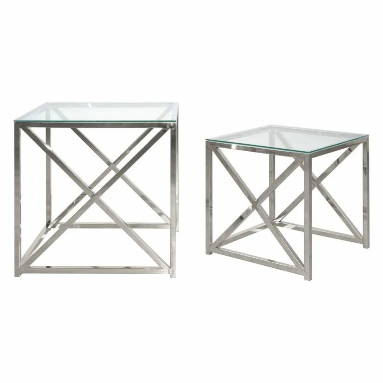 Loftscape Jack & Alice Bouts De Canapé Grecia (2 éléments) – Chrome