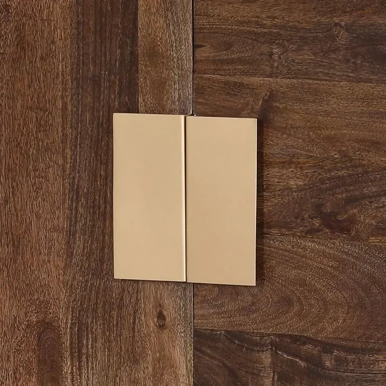 Loftscape Jack & Alice Buffet Lyss – Acacia Massif / Métal – Acacia Marron / Laiton