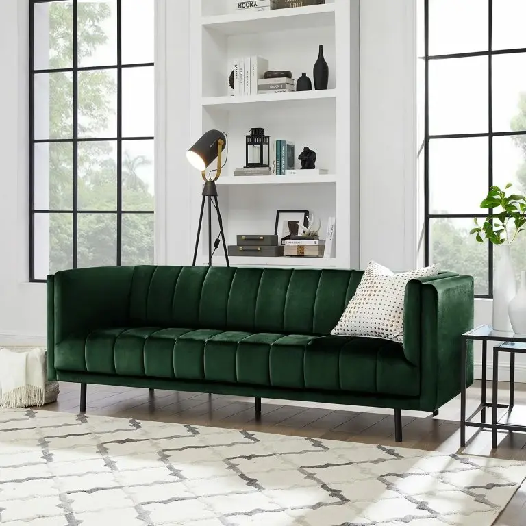 Loftscape Jack & Alice Canapé Beslon (3 Places) – Tissu – Vert Foncé