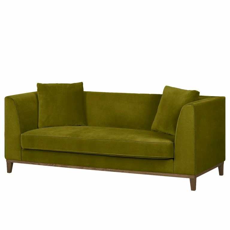 Loftscape Jack & Alice Canapé Blomma (3 Places) – Vert Olive – Noyer