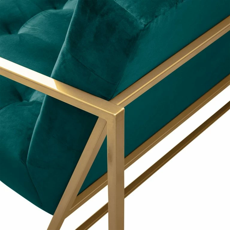 Loftscape Jack & Alice Canapé Charm II (3 Places) – Bleu Pétrole