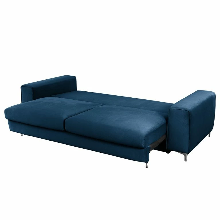 Loftscape Jack & Alice Canapé Convertible Baitz I – Velours – Bleu Pétrole