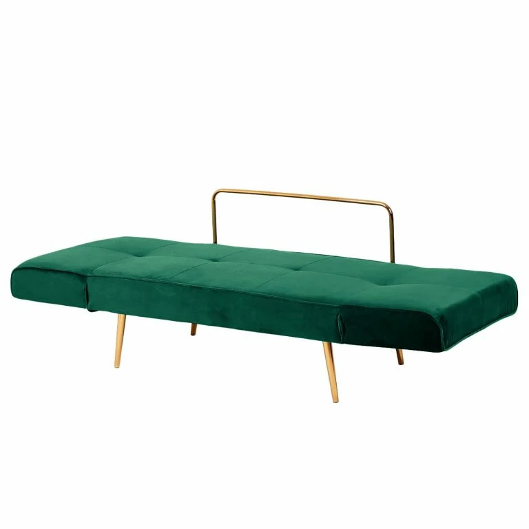 Loftscape Jack & Alice Canapé Convertible Behram II – Velours – Vert Foncé
