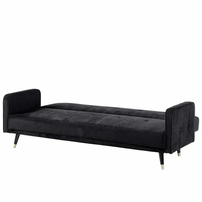 Loftscape Jack & Alice Canapé Convertible Daru I – Velours – Noir