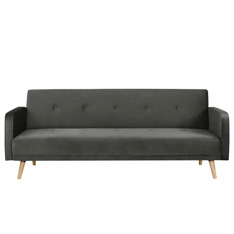 Loftscape Jack & Alice Canapé Convertible Daru IV – Velours – Gris