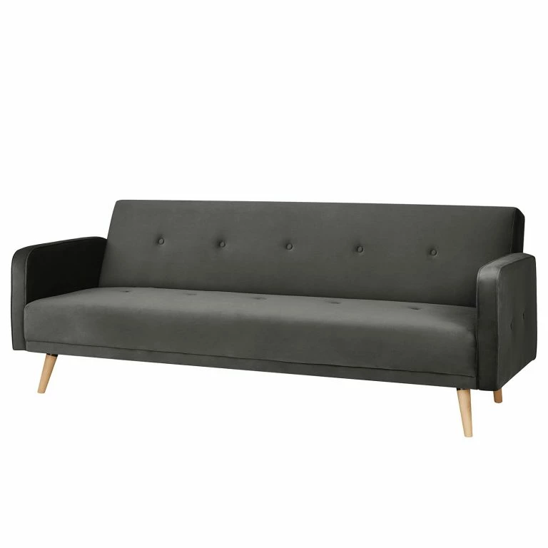 loftscape Jack & Alice Canapé convertible Daru IV – Velours – Gris