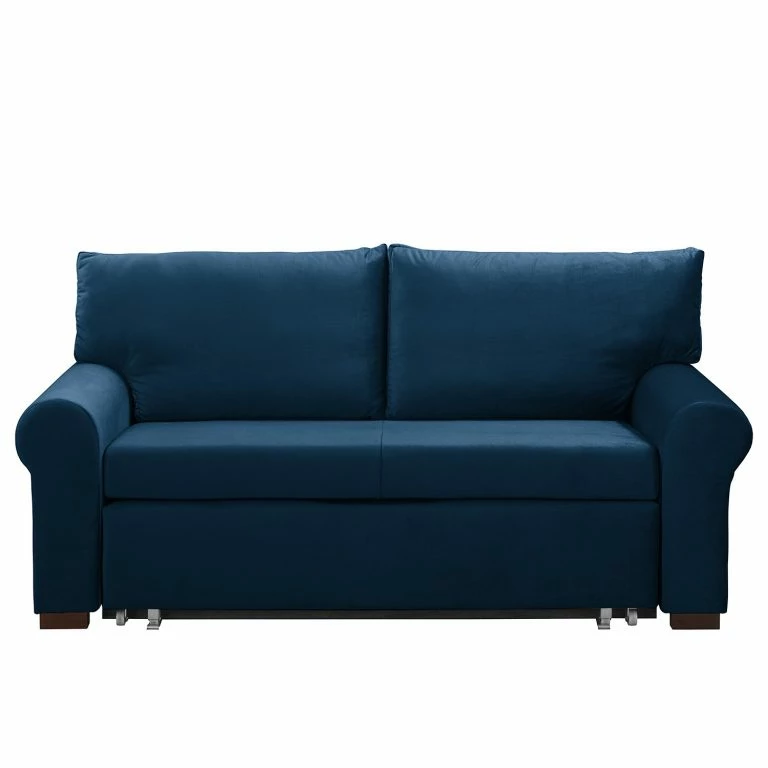 Loftscape Jack & Alice Canapé Convertible Latina XX – Velours – Bleu Marine – Largeur : 185 Cm