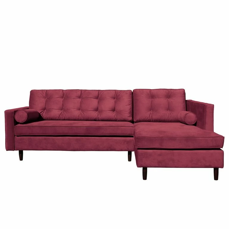 Loftscape Jack & Alice Canapé D’angle Kosula – Microfibre – Baies – Méridienne Courte à Droite (vue De Face)