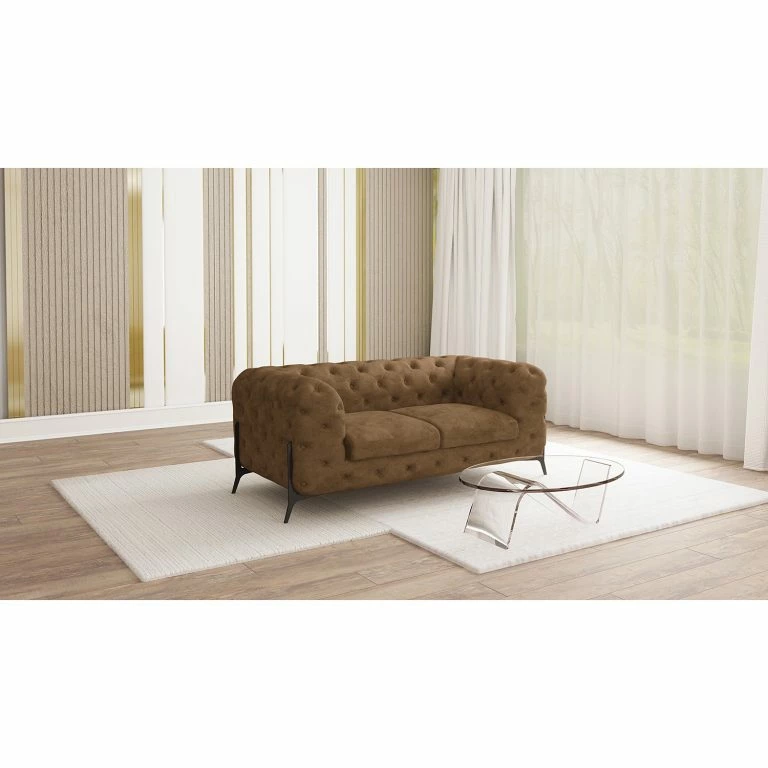 Loftscape Jack & Alice Canapé Laviva II (2 Places) – Microfibre Priya: Marron