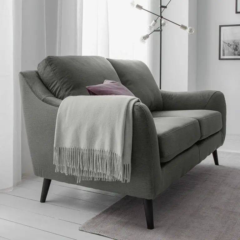 Loftscape Jack & Alice Canapé Tennyson (2 Places) – Velours – Gris