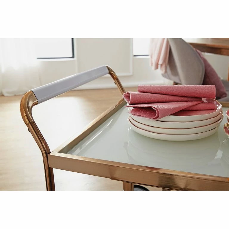 Loftscape Jack & Alice Desserte Recess – Verre / Métal – Doré