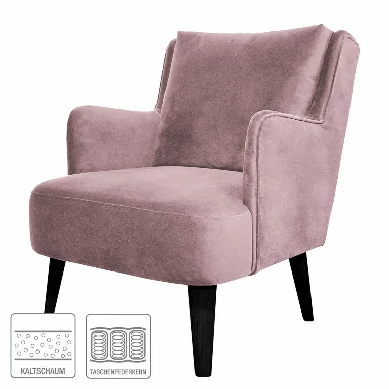 Loftscape Jack & Alice Fauteuil Bariri I – Velours – Mauve