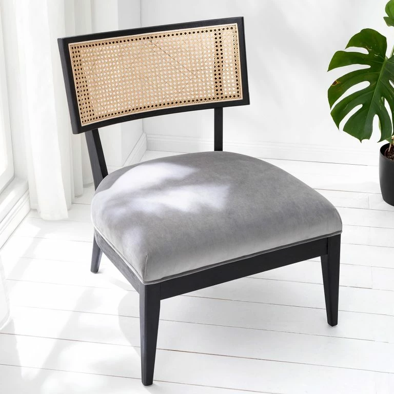 Loftscape Jack & Alice Fauteuil Burke II – Velours – Gris