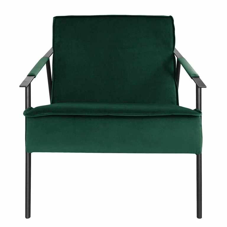 Loftscape Jack & Alice Fauteuil Canoas II – Velours – Velours Ravi: Vert Vieilli